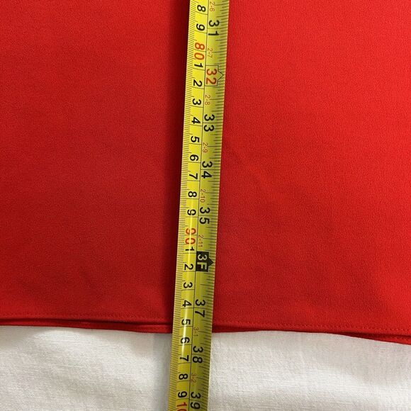 Tibi Long-Sleeve Crepe Mini Cocktail Dress Red Zipper Valentine sz 12 NWT $495 - Picture 11 of 16